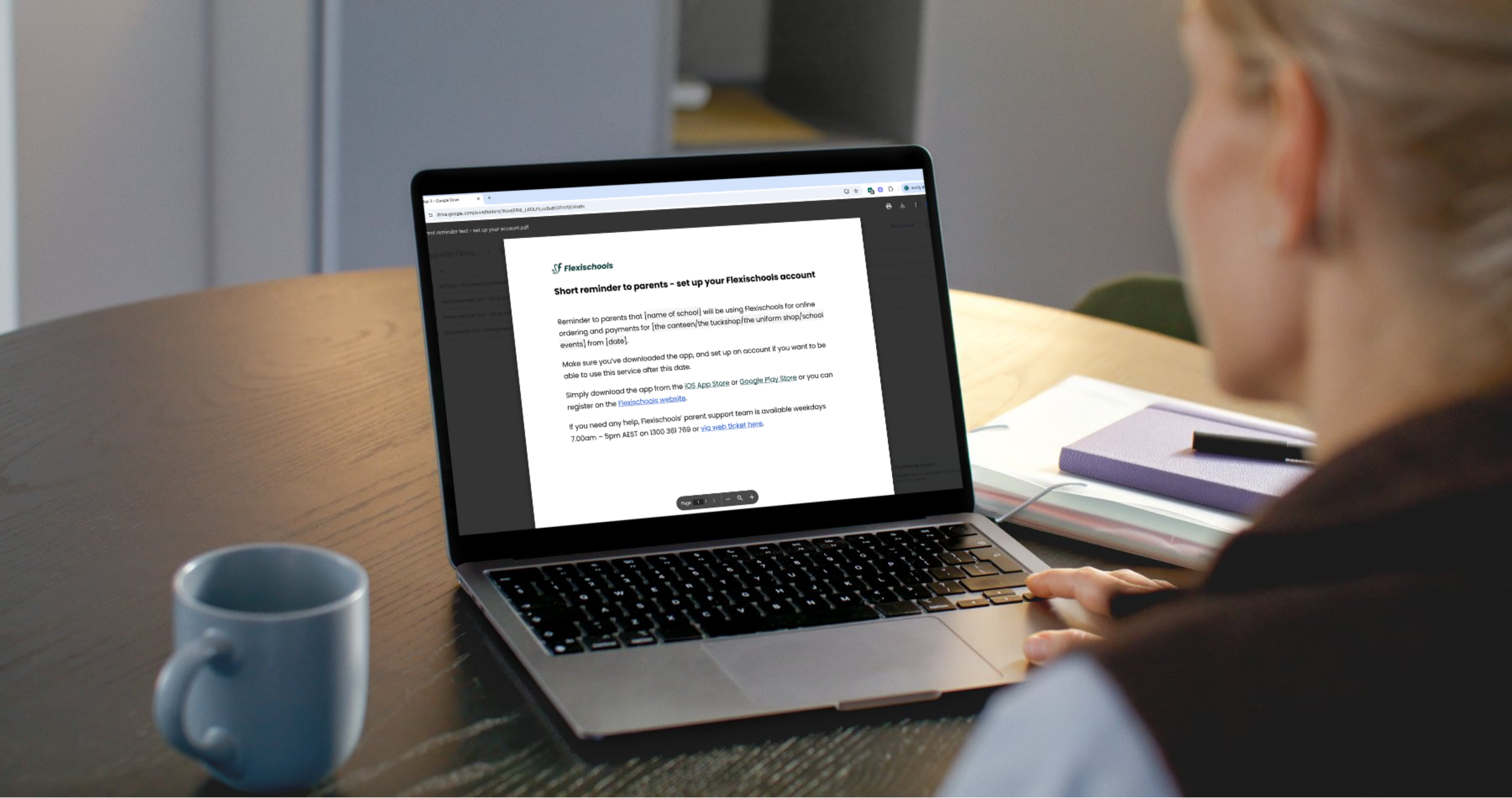 Send a reminder to parents